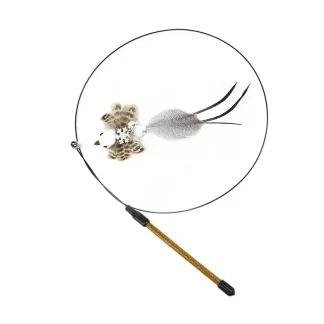 Feather Bird Teaser Toy for Cats
