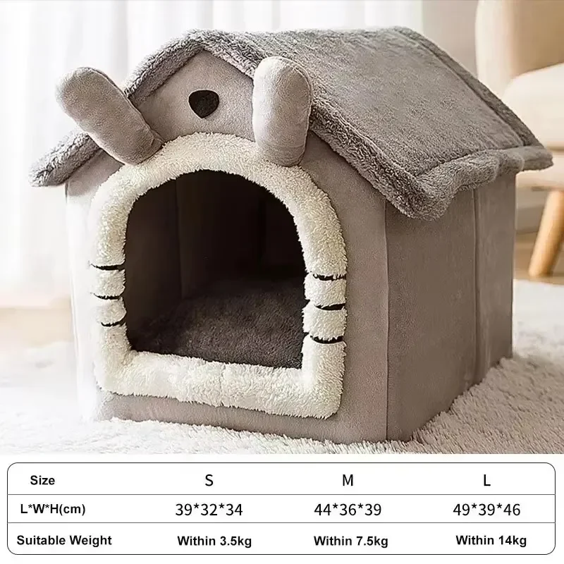Foldable Pet House Bed