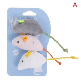 Mini Plush Mouse Cat Toys