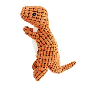 Plush Squeaky Dinosaur Dog Toy